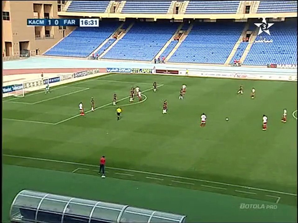 Ahmed Chagou Amazing Goal HD - KACM Marrakech 2-0 FAR Rabat - 31.03.2016