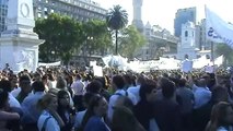 VISTA- MARCHA  AFJP  PLAZA DE MAYO.MUTAFJP (MOVIMIENTO UNIDO DE TRABAJADORES DE AFJP)