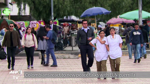 Colombians react to government negotiations with ELN rebels