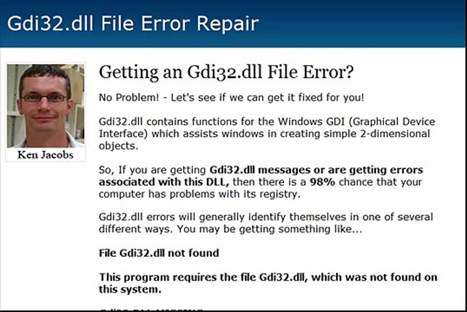 Gdi32 Dll Error Fix Gdi32dll Com Video Dailymotion