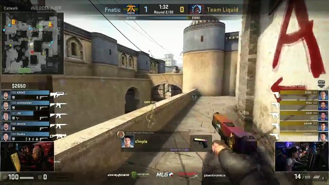 CSGO Fnatic vs Team Liquid MLG Columbus [Dust2] BO1 Part1