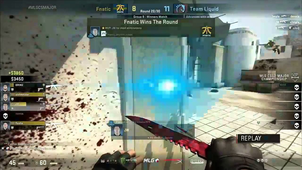 CSGO Fnatic vs Team Liquid MLG Columbus [Dust2] BO1 Part4