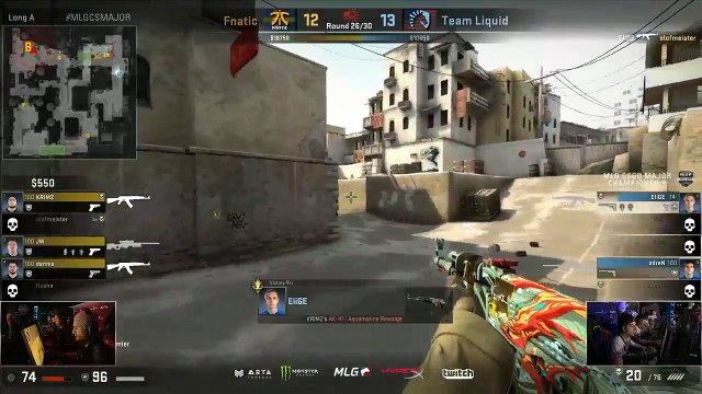 CSGO Fnatic vs Team Liquid MLG Columbus [Dust2] BO1 Part5