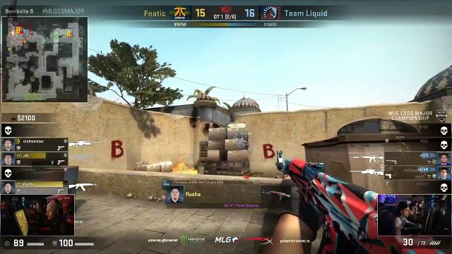 CSGO Fnatic vs Team Liquid MLG Columbus [Dust2] BO1 Part6