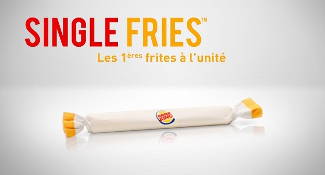 Single Fries : les frites à l'unité de Burger King