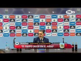 Martino: "Agradecemos el apoyo de la gente"