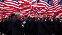 American Flags at the St. Patrick's Day Parade in NYC