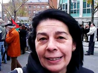 Inés Sabanés manifestación repulsa bombardeo Israelí sobre Gaza