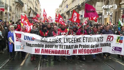 Vários detidos em protesto contra reforma trabalhista na França