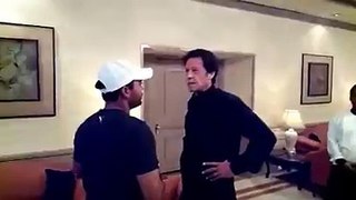 Umar Akmal complaining to Imran Khan