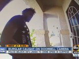 Burglar caught on doorbell camera