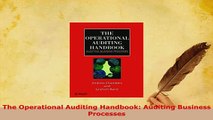 PDF  The Operational Auditing Handbook Auditing Business Processes Download Online