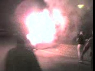 Fumigène au pont des chèvres