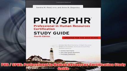 Free   PHR  SPHR Professional in Human Resources Certification Study Guide Read Download