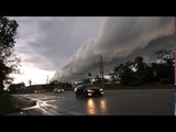 Dramatic Roll Cloud Sweeps Across Southern Florida