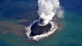Volcano erruption
