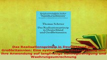 PDF  Das Realisationsprinzip in Deutschland und Großbritannien Eine systematische Untersuchung Read Full Ebook