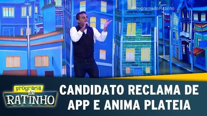 Participante reclama de APP e agita a plateia