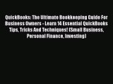 [PDF] QuickBooks: The Ultimate Bookkeeping Guide For Business Owners - Learn 14 Essential QuickBooks