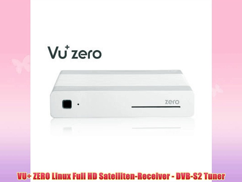 VU  ZERO WE 1x DVB-S2 Linux Receiver Full HD 1080p wei?