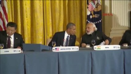 Ek Görüntülerle- Cumhurbaşkanı Erdoğan, ABD Başkanı Obama?nın Verdiği Akşam Yemeğine Katıldı