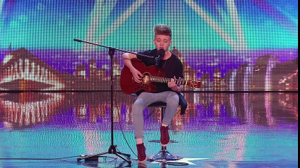 14 Year old songwriter Bailey McConnell impresses with his own song - Britain's Got Talent 2014