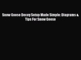 PDF Snow Goose Decoy Setup Made Simple: Diagrams & Tips For Snow Geese Free Books