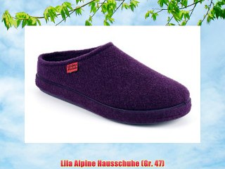 Lila Alpine Hausschuhe (Gr. 47)