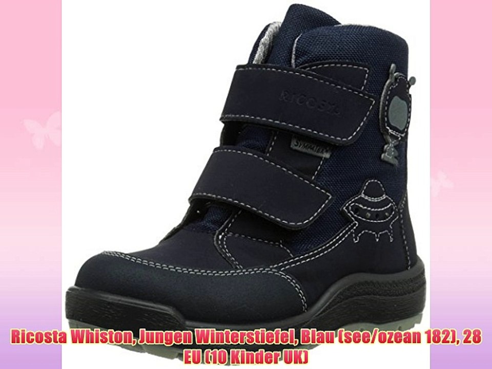 Ricosta Whiston Jungen Winterstiefel Blau (see/ozean 182) 28 EU (10 Kinder UK)