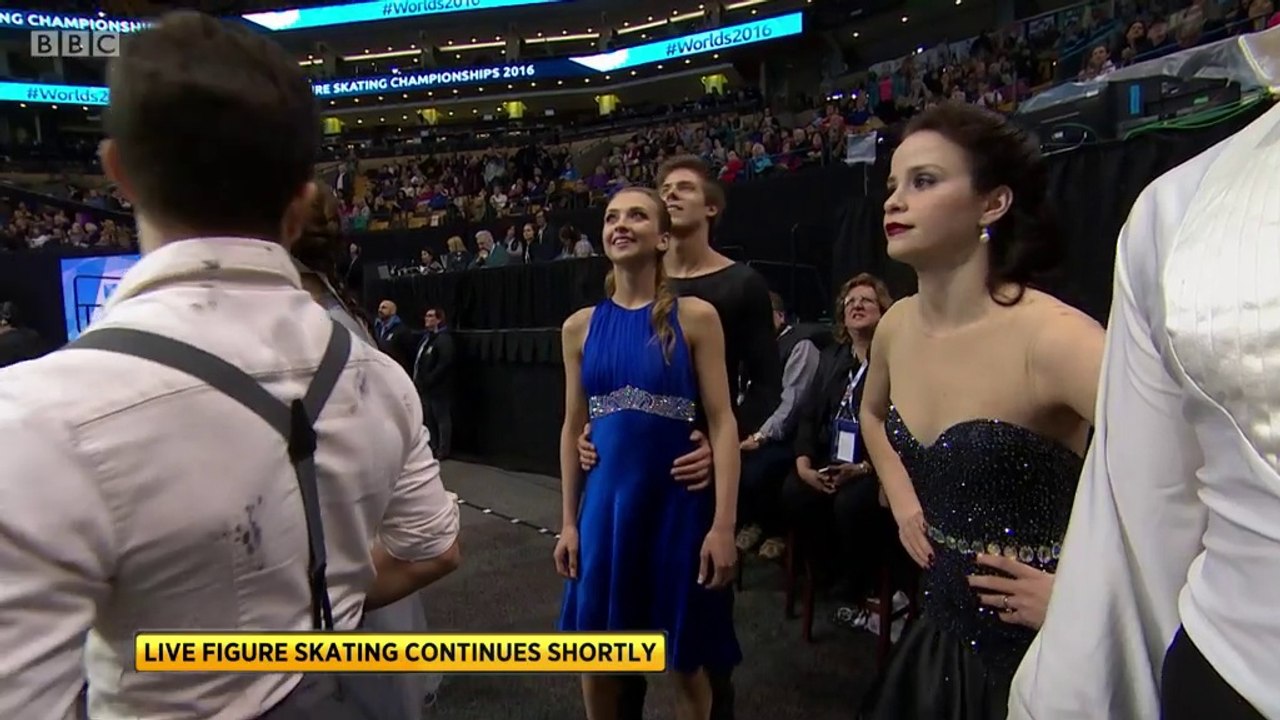 2016 WC Ice Dance FD G3 warm-up [BBC]