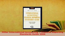 Download  Miller International Accounting  Financial Reporting Standards Guide 2006 PDF Full Ebook