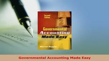 PDF  Governmental Accounting Made Easy PDF Online