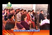 En el marco de gran celebración Alcalde Provincial saludó al Maestro Cesante