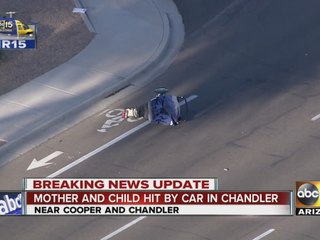 Mother and child hit by car in Chandler