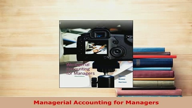 PDF Managerial Accounting for Managers Ebook