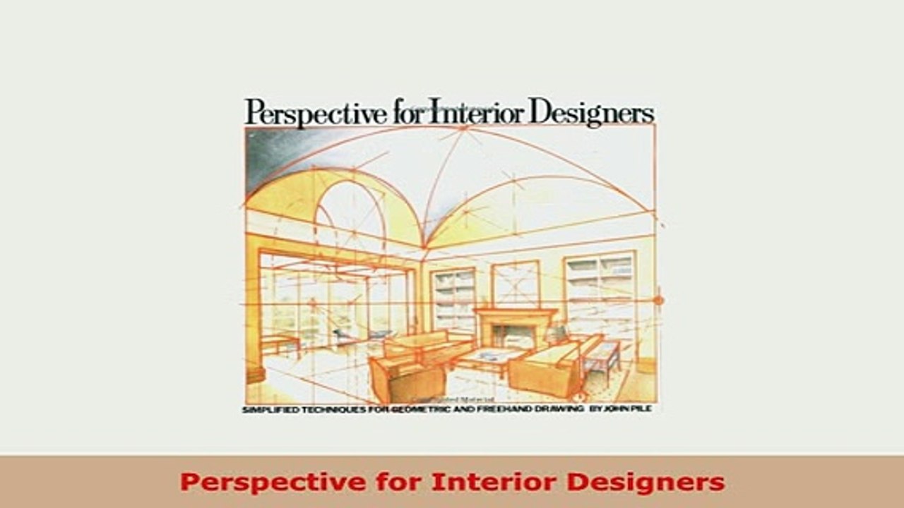 PDF  Perspective for Interior Designers Read Full Ebook