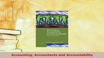 Download  Accounting Accountants and Accountability Read Online