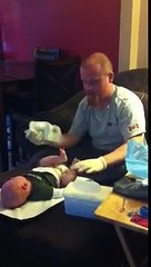 JM changing diaper!