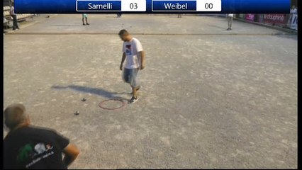 Supranational à pétanque de Gap 2015 : Finale du tête-à-tête Weibel VS Sarnelli
