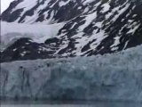 Portage Glacier Calves, Whittier, Alaska