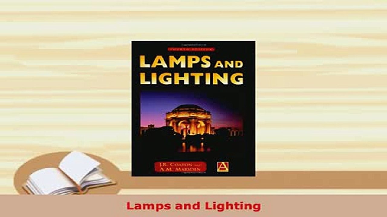 PDF  Lamps and Lighting Free Books