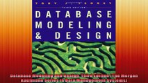 Database Modeling and Design Third Edition The Morgan Kaufmann Series in Data Management
