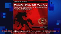 Oracle Disk IO Tuning Disk IO Performance  Optimization for Oracle Databases Oracle