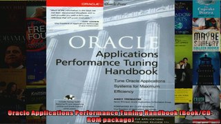 Oracle Applications Performance Tuning Handbook BookCDROM package
