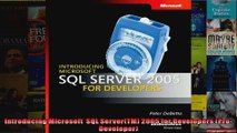 Introducing Microsoft  SQL ServerTM 2005 for Developers ProDeveloper