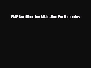 Read PMP Certification All-in-One For Dummies Ebook Free