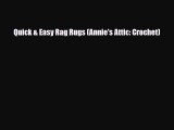 Read ‪Quick & Easy Rag Rugs (Annie's Attic: Crochet)‬ Ebook Free