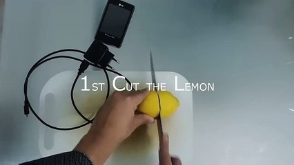 Φορτίστε το κινητό σας με το... λεμόνι