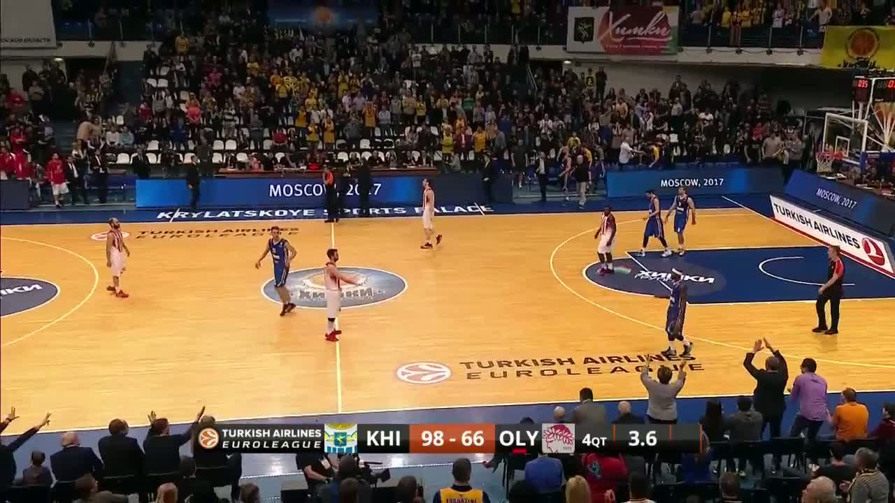 Basket - Euroligue (H) : Khimki Moscou - Olympiakos 98-66 - Vidéo  Dailymotion