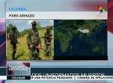 Colombia: mueren dos uniformados en paro armado del Clan Úsuga